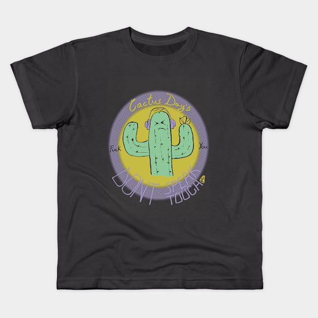 Cactus Day's Kids T-Shirt by Vrenxa